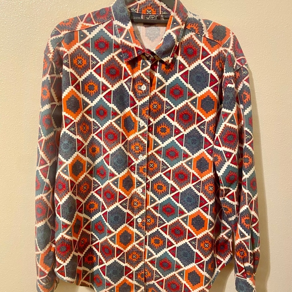 Woolrich button down southwestern shirt